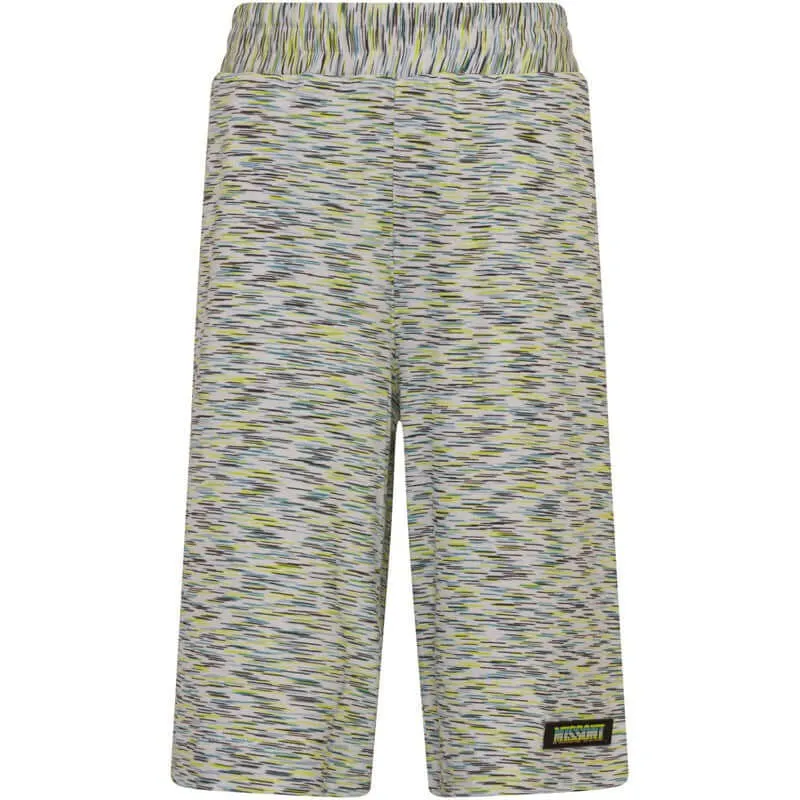 Shorts en coton rayé vert pour garçons