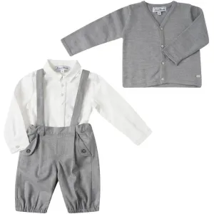 Ensemble 3 pièces gris pour garçons