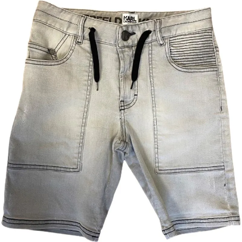 Short en jean gris pour garçons