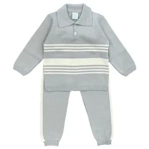 Ensemble en maille gris pour garçons