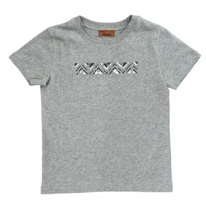 T-shirt imprimé gris pour garçons