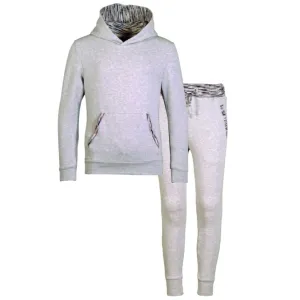 Survêtement Gris pour Garçons avec Finitions Space-Dye