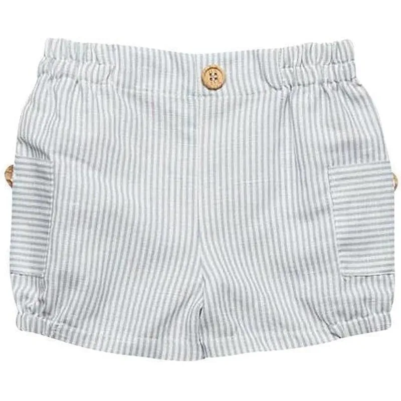 Short Garçon Rayure Grise