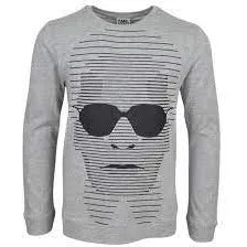 Lunettes de soleil grises pour garçons T-shirt à manches longues