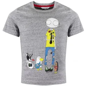 T-shirt gris pour garçons