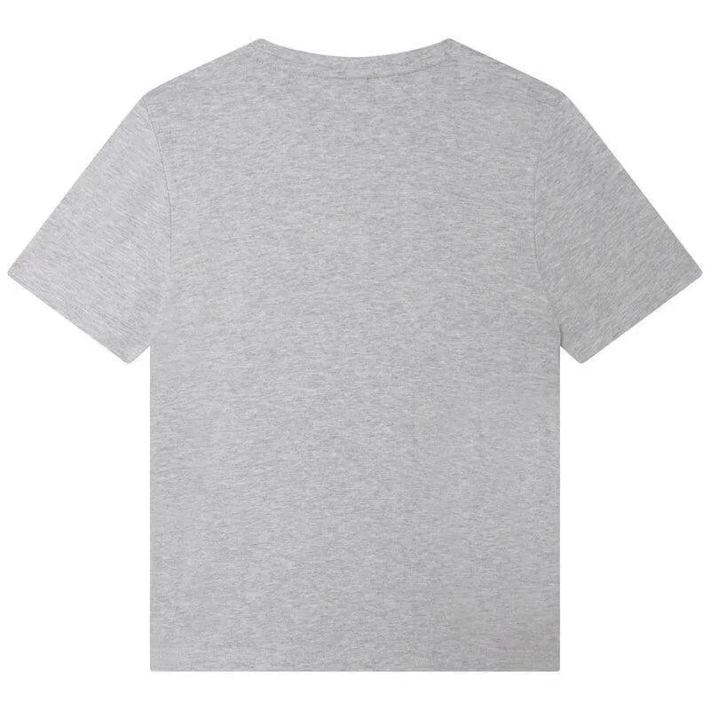Short et T-shirt avec logo de tennis gris pour garçons