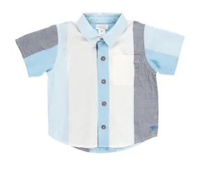 Chemise à rayures océan pour garçons