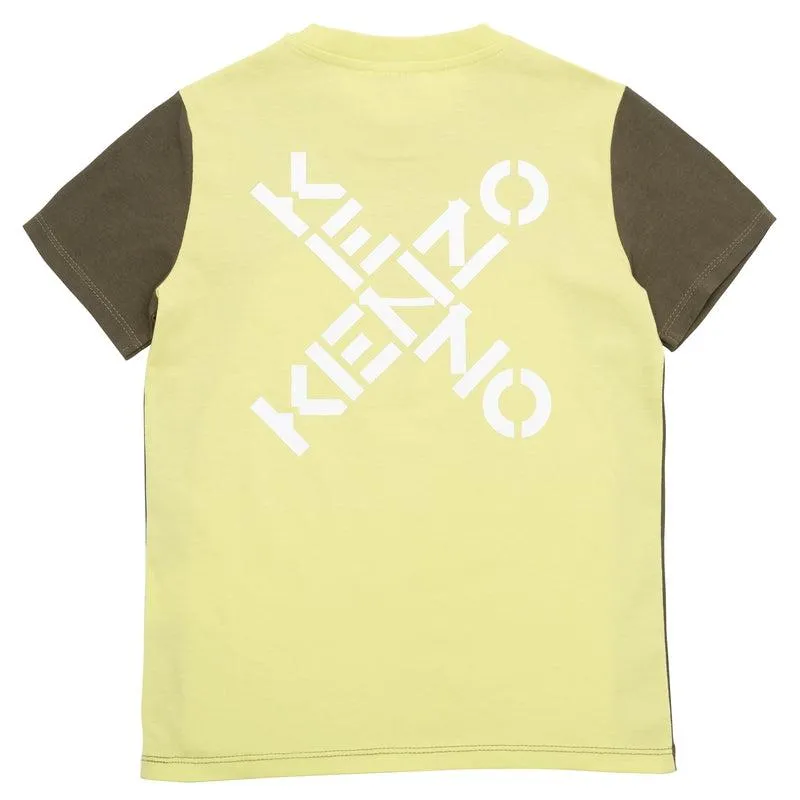 T-shirt citron kaki pour garçons