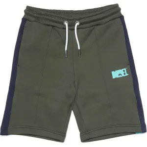 Short Garçon Kaki avec Logo