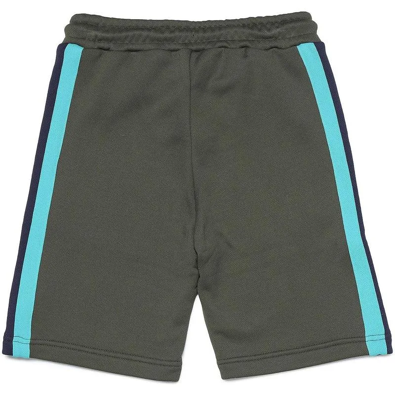 Short Garçon Kaki avec Logo