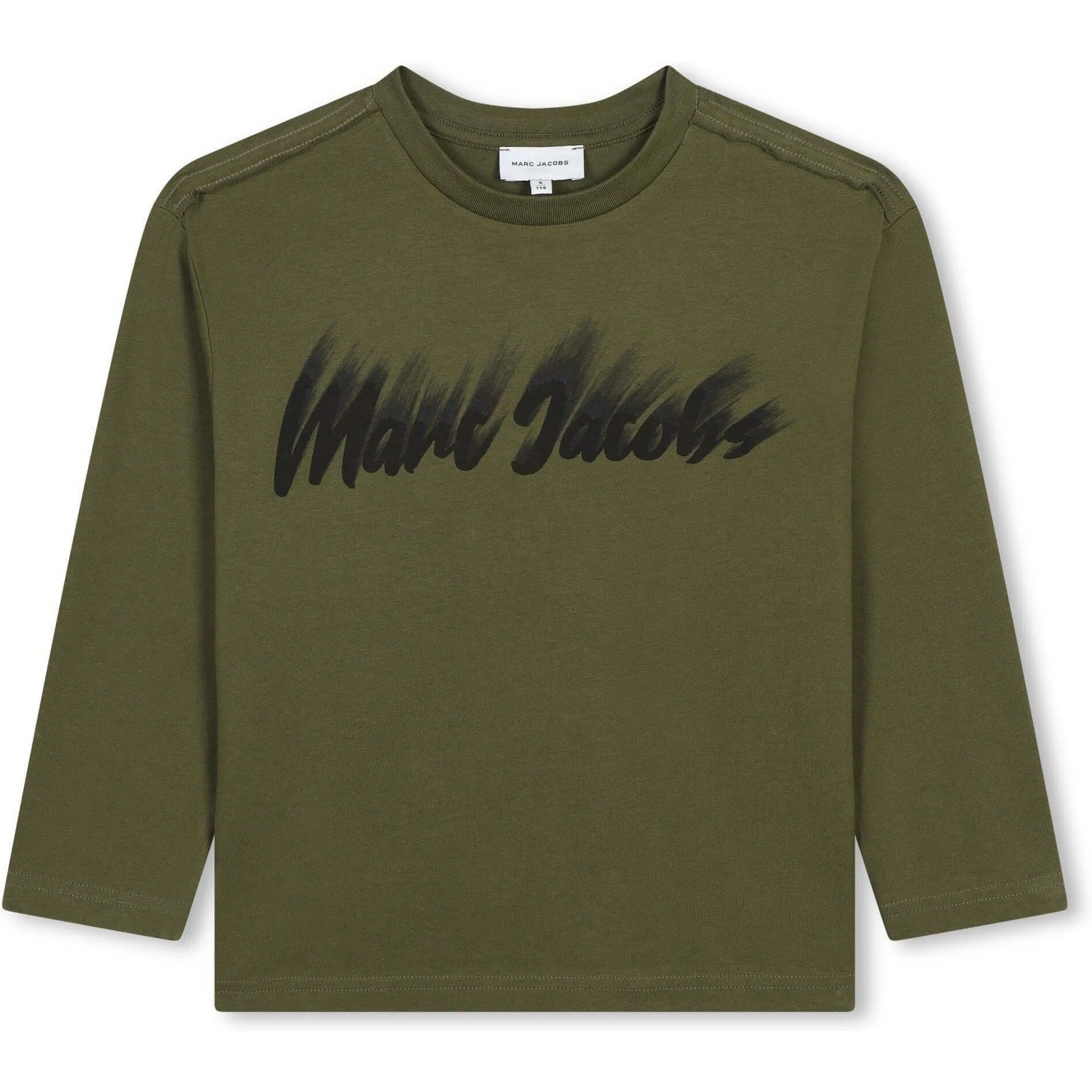 T-shirt à manches longues kaki pour garçons