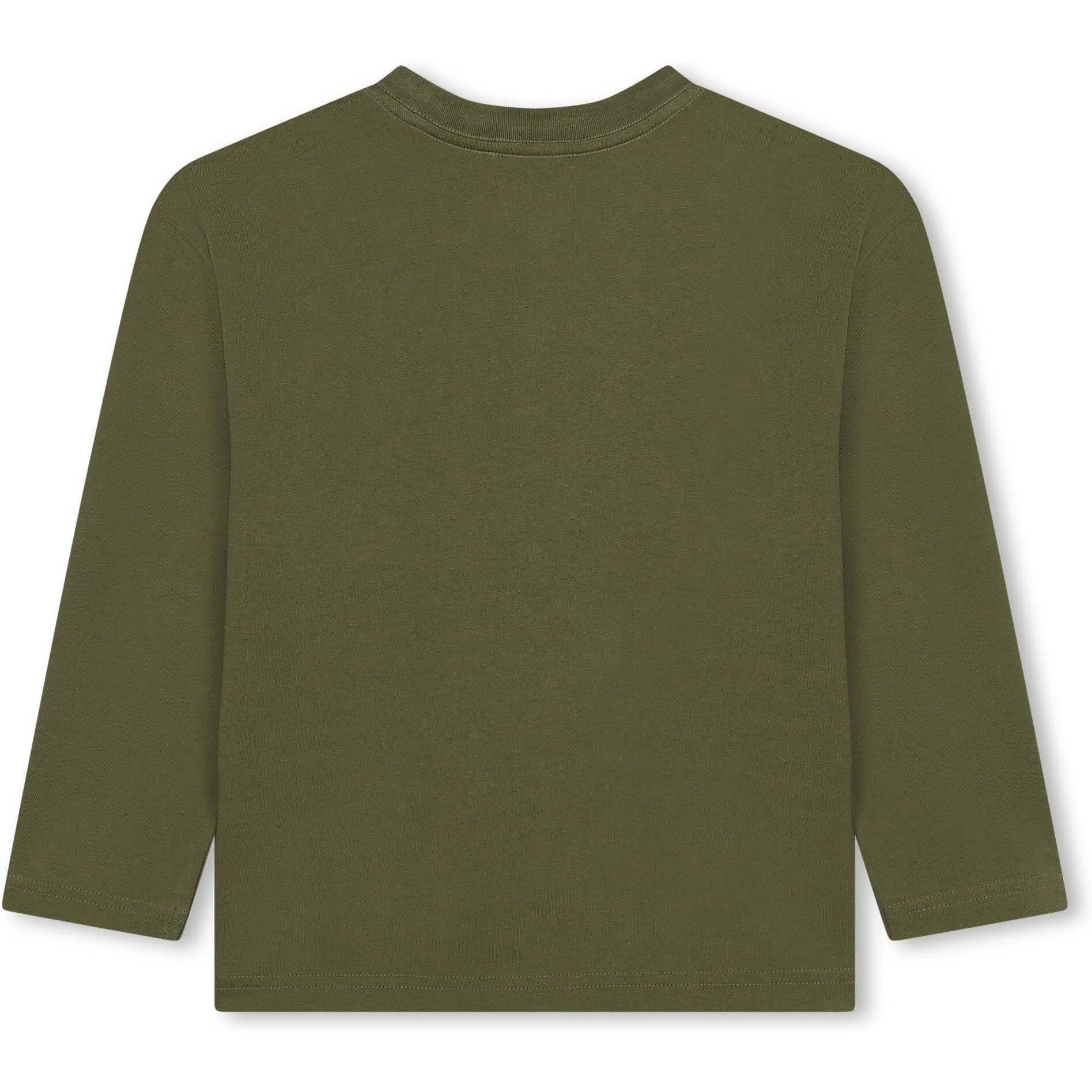 T-shirt à manches longues kaki pour garçons