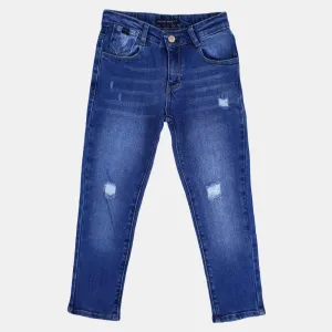 Jeans déchirés Mid-Wash pour garçons