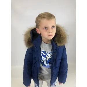 Manteau bleu nuit pour garçons