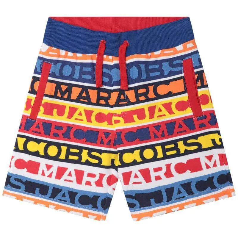 Short Multicolore à Logo pour Garçons
