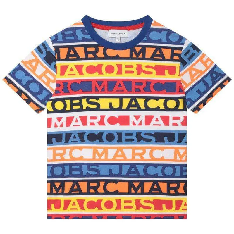 T-shirt à logo multicolore pour garçons