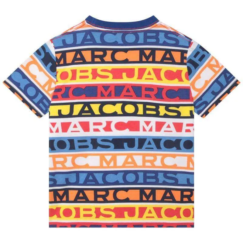 T-shirt à logo multicolore pour garçons