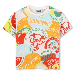 T-shirt à manches courtes multicolore pour garçons