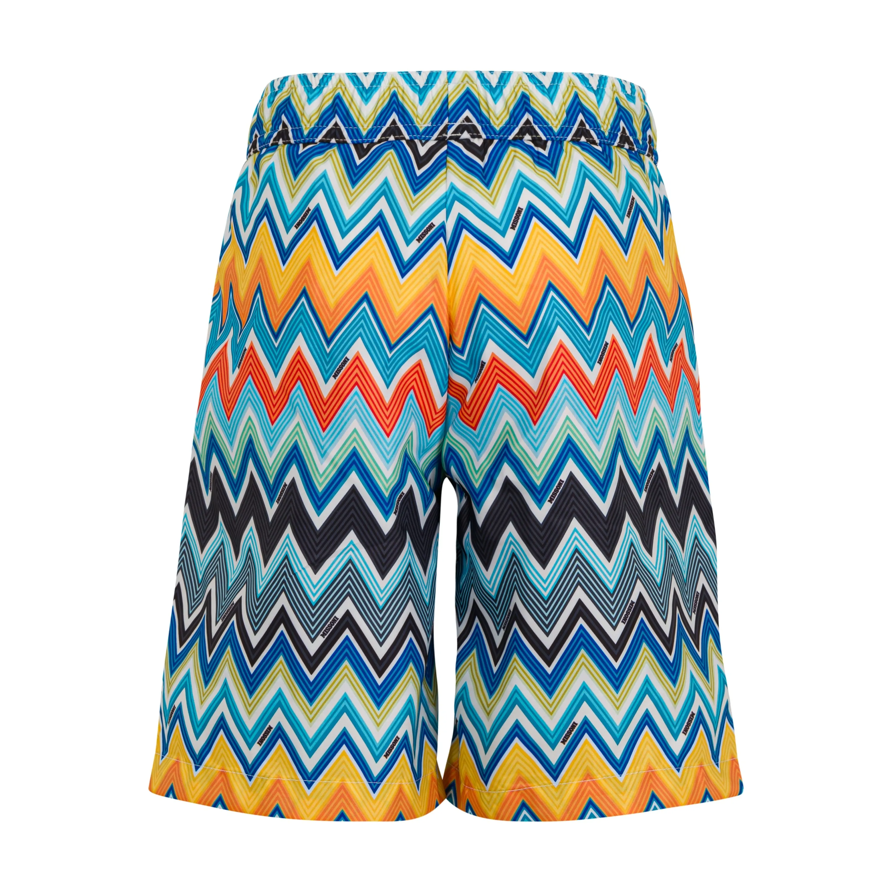 Short de bain multicolore zigzag pour garçons