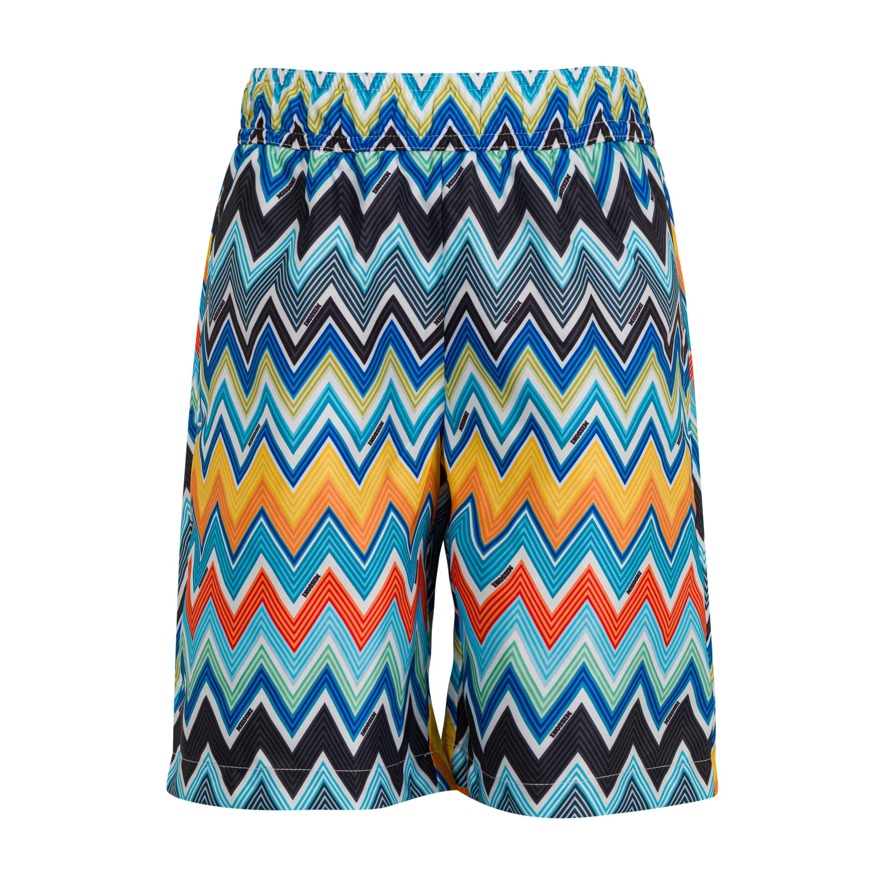 Short de bain multicolore zigzag pour garçons