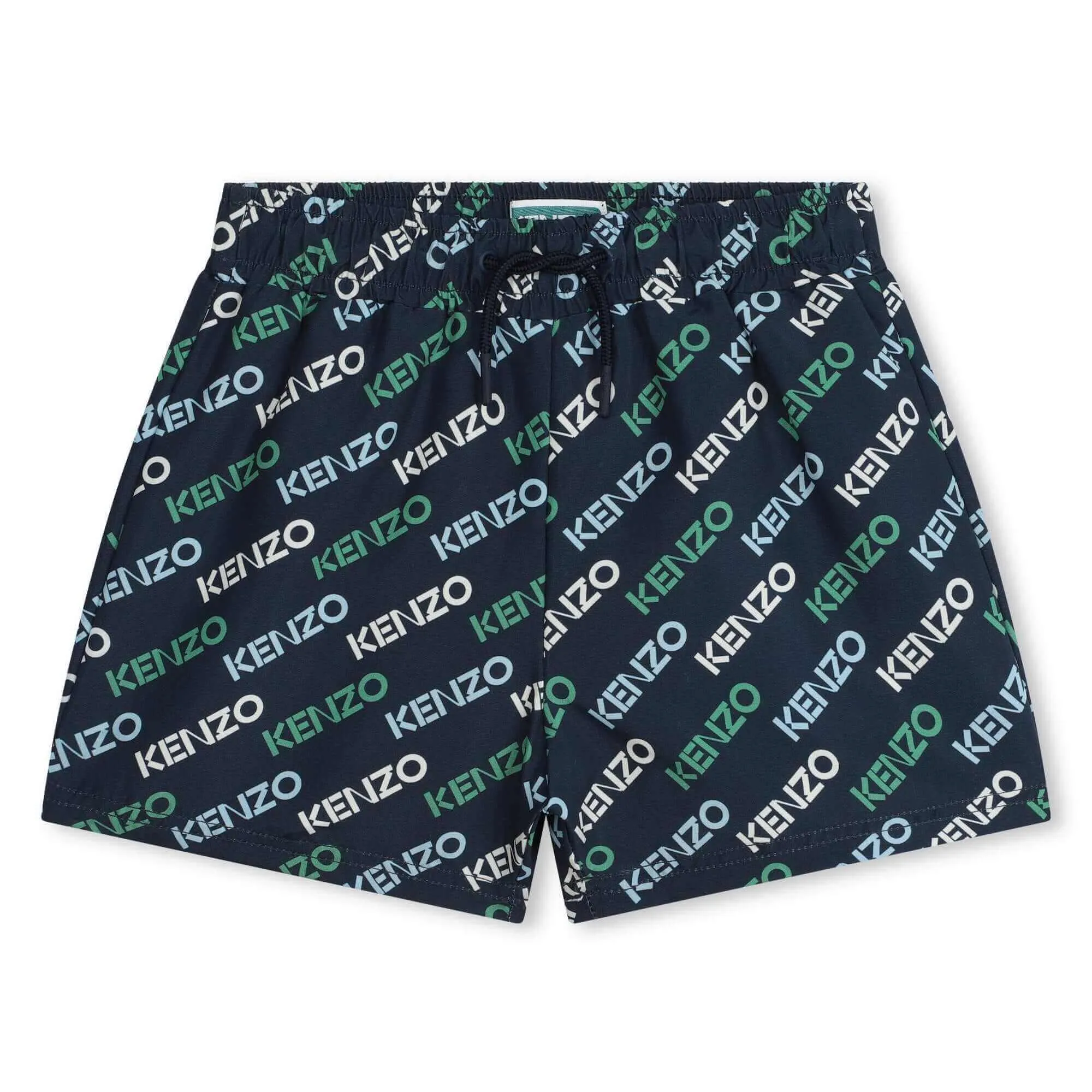 Short de bain pour garçons Navy avec logo imprimé
