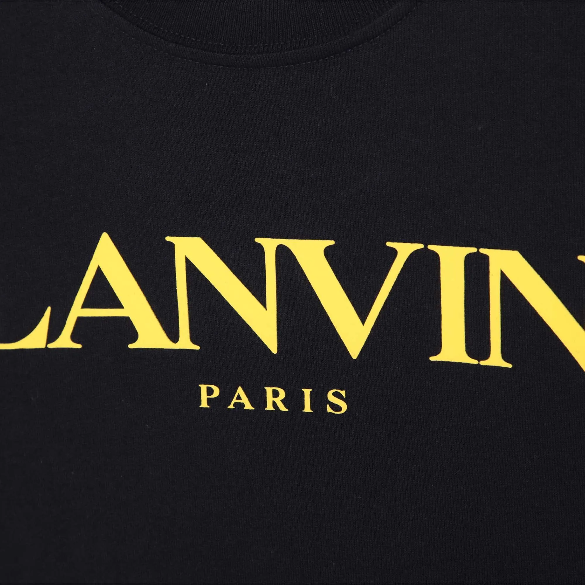 T-shirt pour garçons avec logo bleu marine et jaune