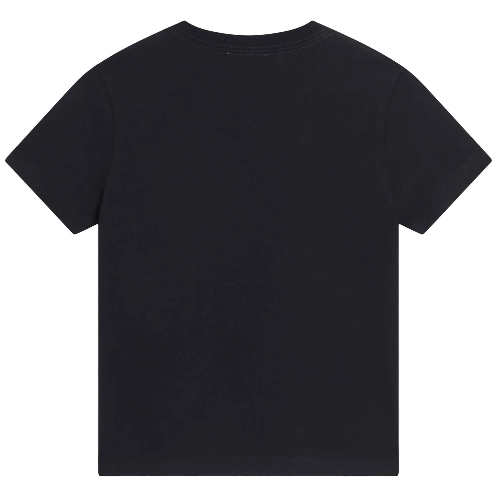 T-shirt pour garçons avec logo bleu marine et jaune