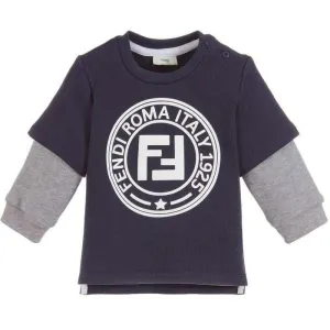 Pull à capuche bleu marine et gris pour garçons