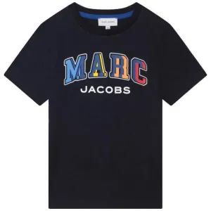 T-shirt en coton pour garçons avec logo marine