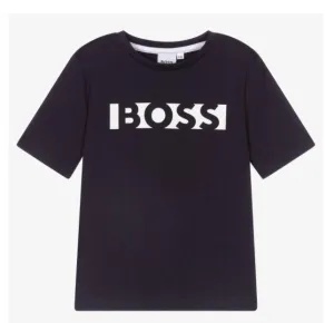 T-shirt en coton marine pour garçons