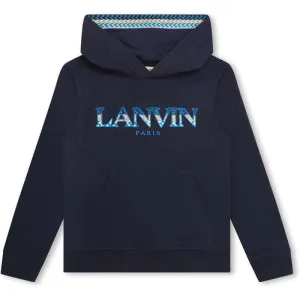 Pull à capuche avec logo Curb en bleu marine pour garçons