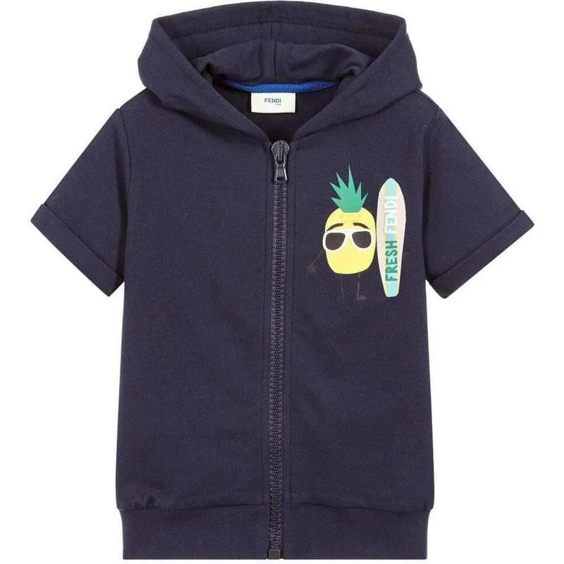 Pull sans manches Fendi Fresh marine pour garçons