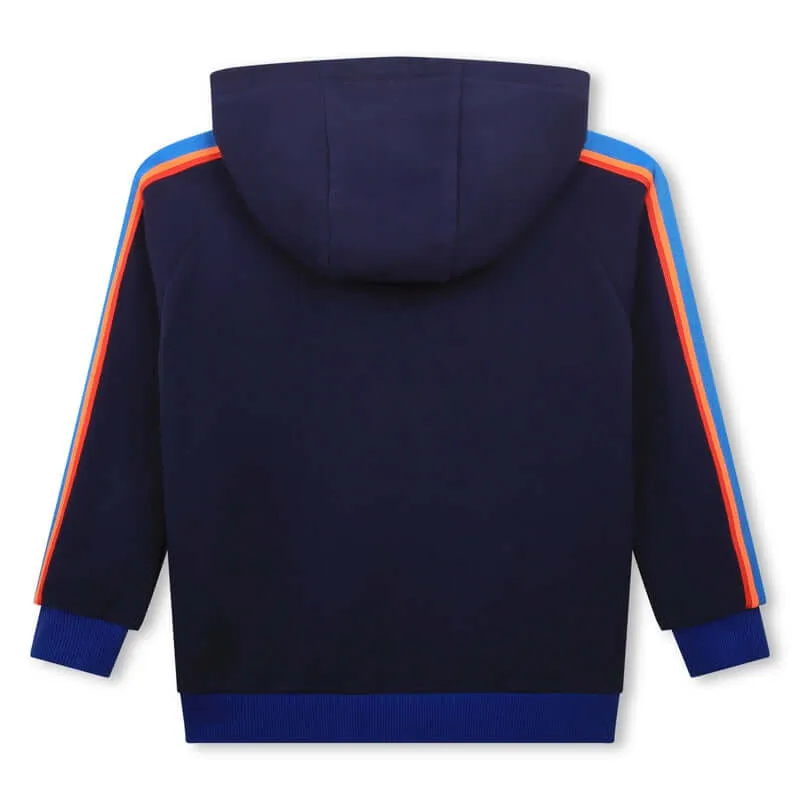 Sweat à capuche marine pour garçons