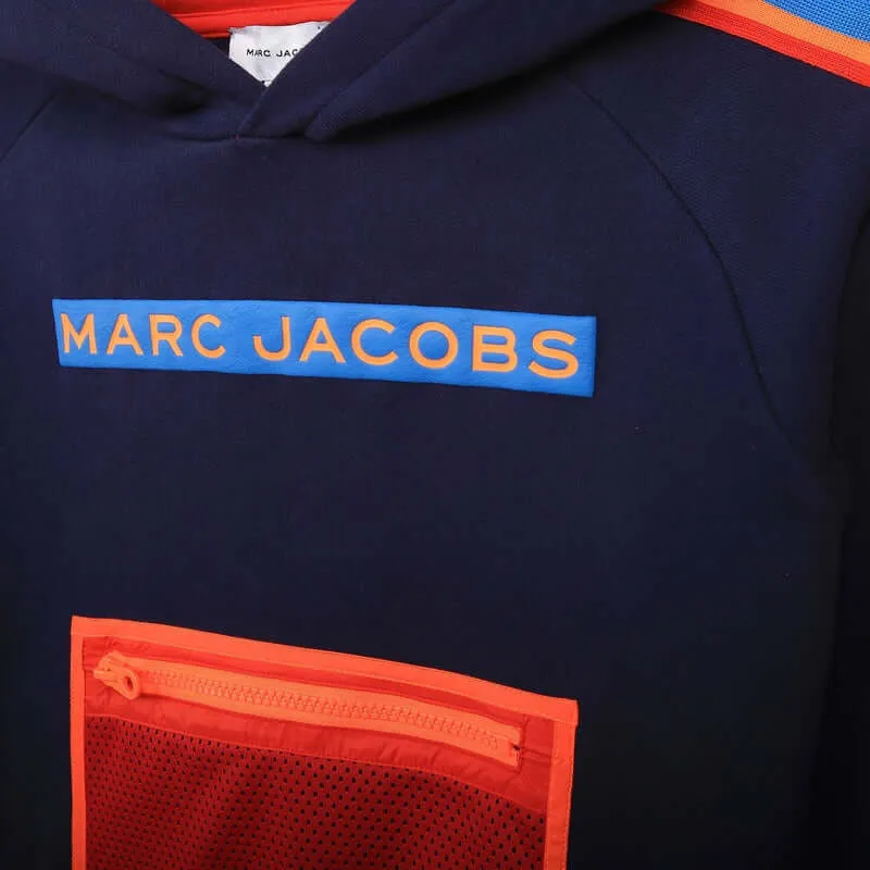 Sweat à capuche marine pour garçons