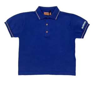 Polo en tricot marine pour garçons