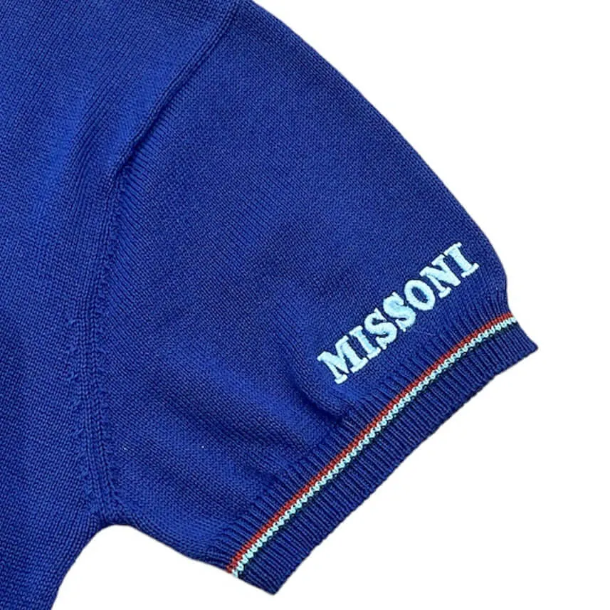 Polo en tricot marine pour garçons