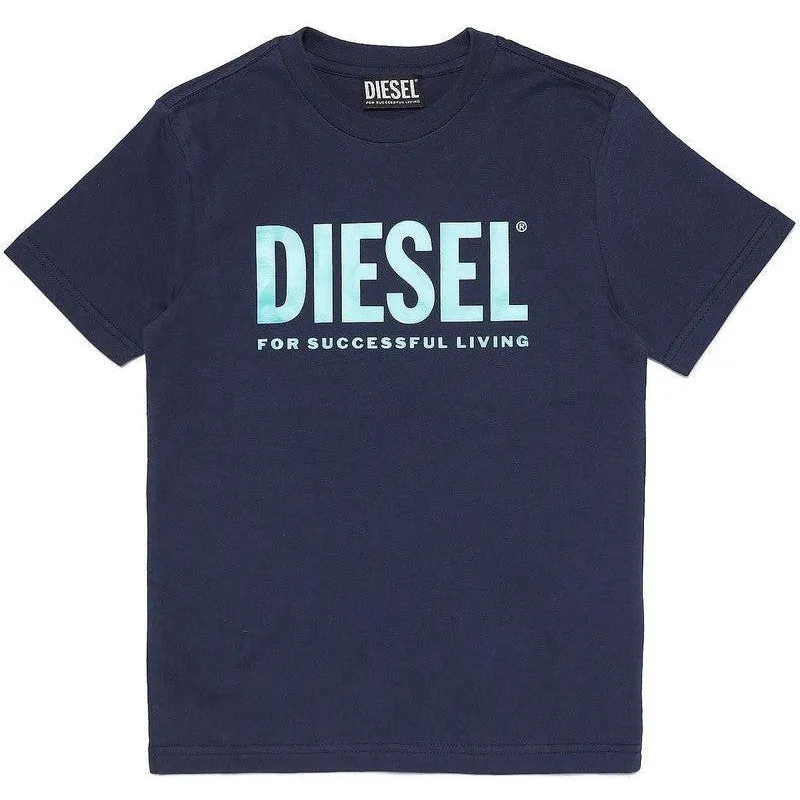 T-shirt pour garçon en imprimé Living Navy