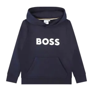 Sweat à capuche pour garçons avec logo marine