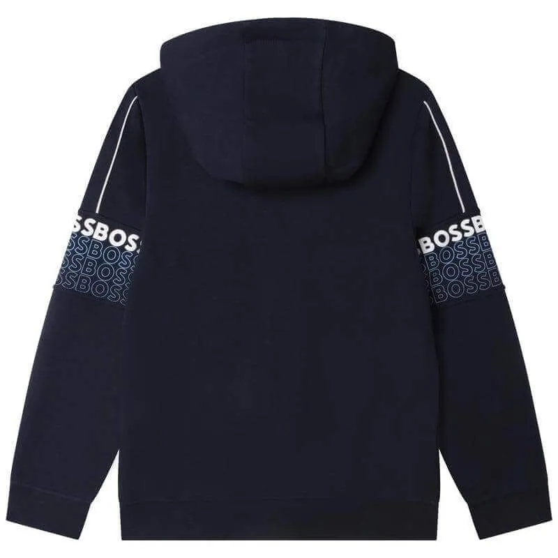 Ensemble de sweat-shirt à logo marine et de short pour garçons