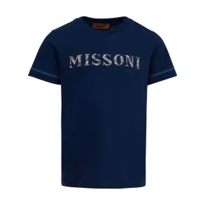 T-shirt à logo marine pour garçons