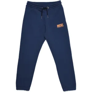 Jogging Garçon Logo Marine Orange