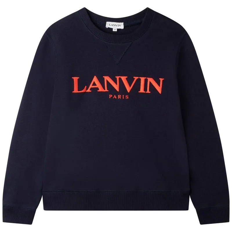 Sweat-shirt Garçon Bleu Marine / Rouge
