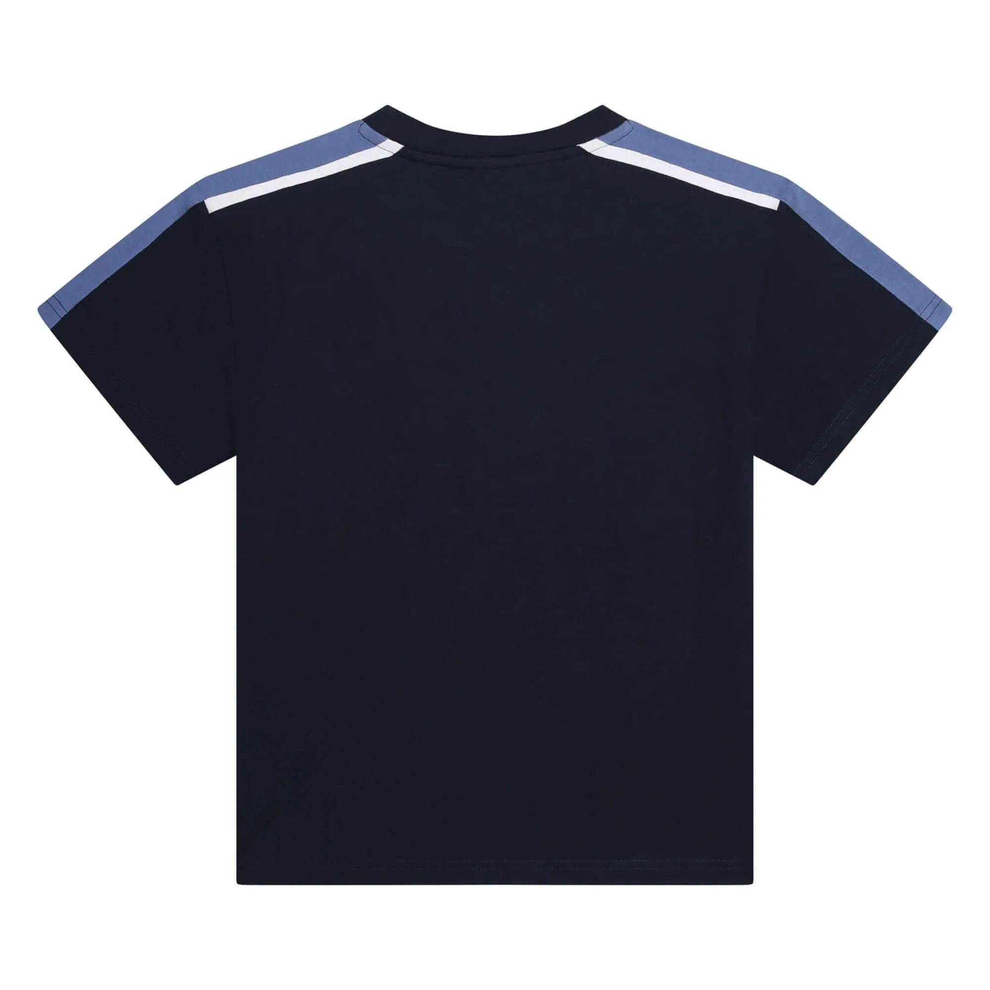 T-shirt à manches courtes avec logo latéral marine pour garçons