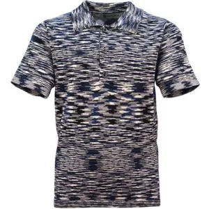 Polo à manches courtes Space-Dye marine pour garçons