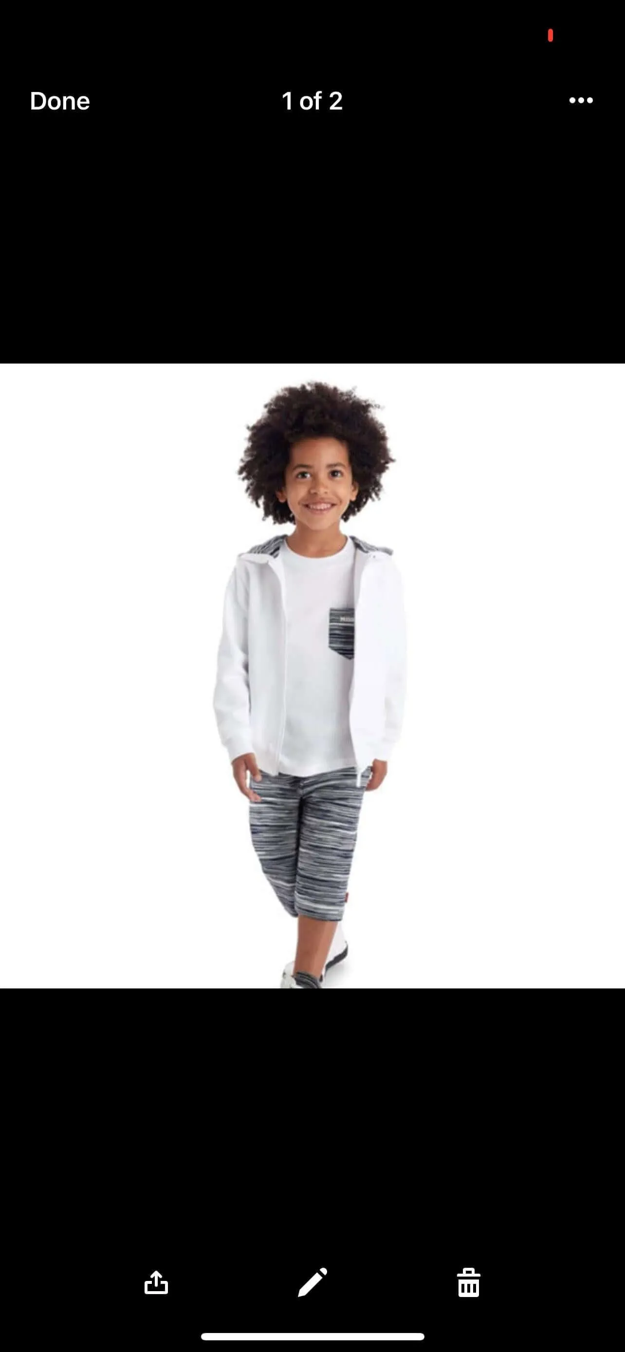 Short en Maille Rayé Marine pour Garçons