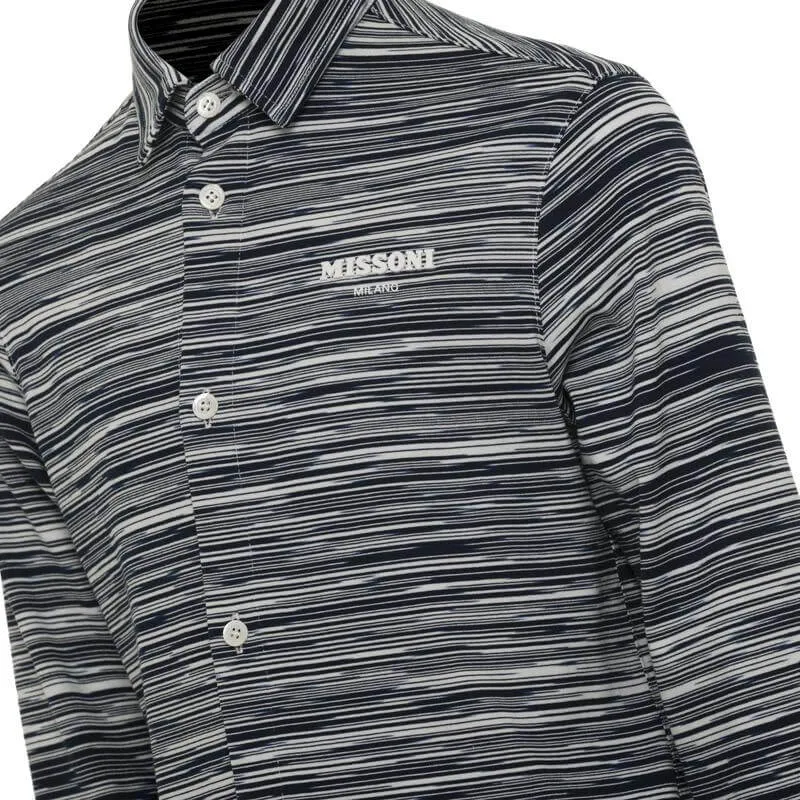 Polo rayé marine pour garçons