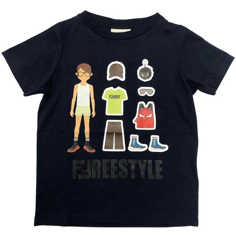 T-shirt marine pour garçons