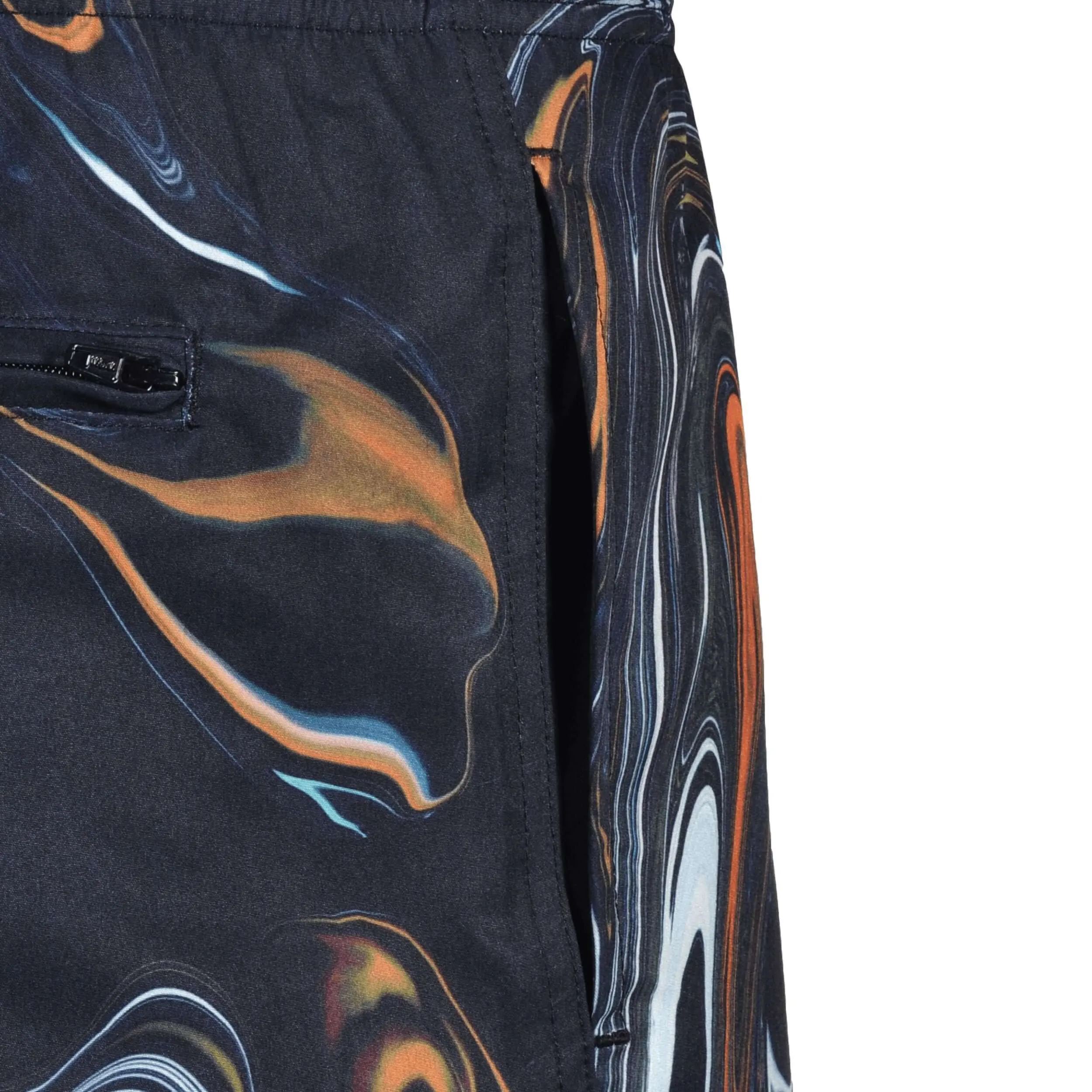Short de bain noir huilé pour garçons