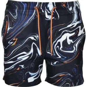 Short de bain noir huilé pour garçons