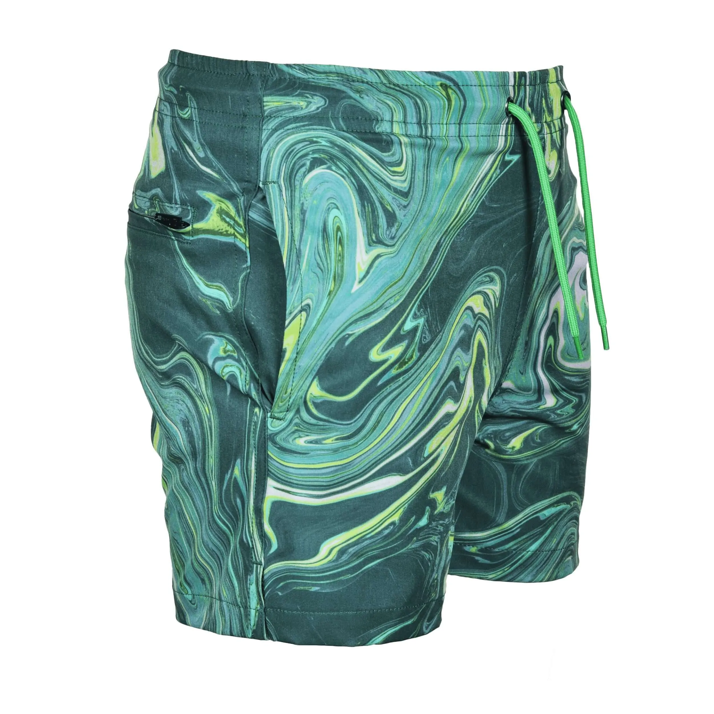 Short de bain vert pétrole pour garçons